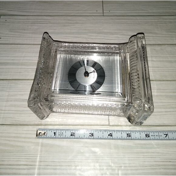 Crystal Legends By Godinger Vintage 24% Lead Crystal Clock Made in West Germany - Picture 13 of 13